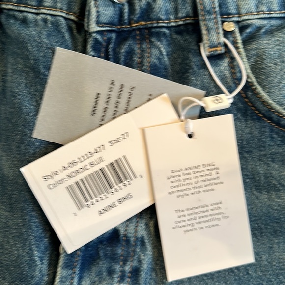 Anime Bing Denim 27 Roy Mid Rise Relaxed Straight Leg - Picture 2 of 5